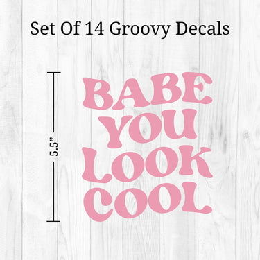 Groovy Quotes Mirror Decals